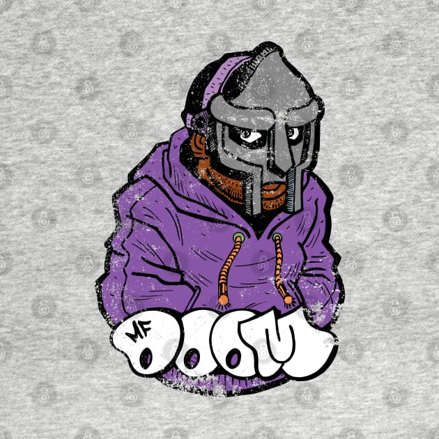 mf doom purple hoodie grunge by segarkering